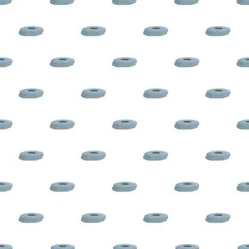 Repeating geometric round shapes seamless pattern background Illustrazione stock