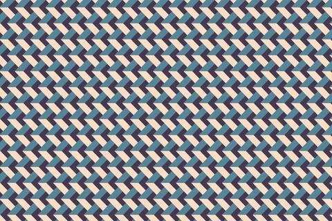 Repeating geometric spikes and 3d conical peaks pattern vector art Stock Illustration