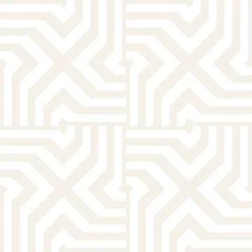 Repeating Geometric Stripes Tiling. Vector Seamless Monochrome Subtle Pattern Stock Illustration