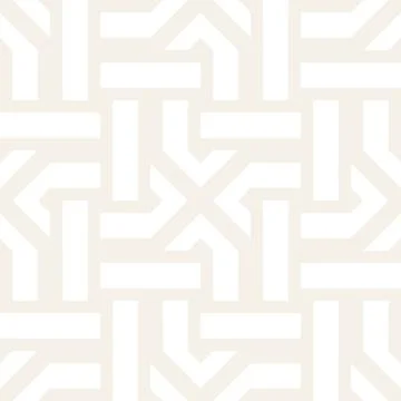 Repeating Geometric Stripes Tiling. Vector Seamless Monochrome Subtle Pattern Stock Illustration