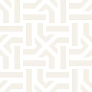 Repeating Geometric Stripes Tiling. Vector Seamless Monochrome Subtle Pattern Stock Illustration