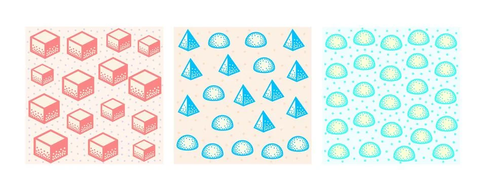 Repeating geometric vector pattern Stock Illustration