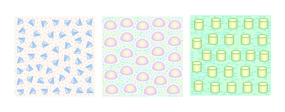 Repeating geometric vector pattern Stock Illustration