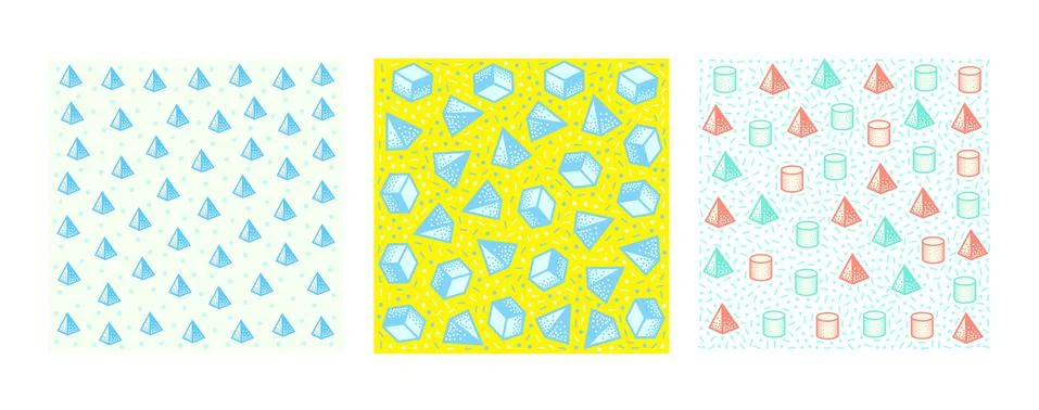 Repeating geometric vector pattern Stock Illustration