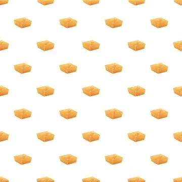 Repeating geometric yellow boxes forming a seamless pattern Stock Illustration