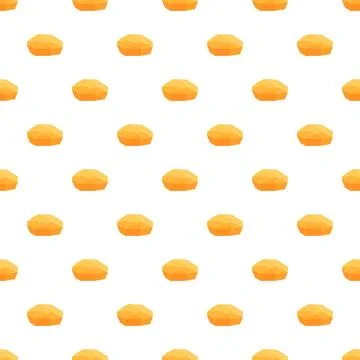 Repeating geometric yellow stones creating a seamless pattern Stock Illustration