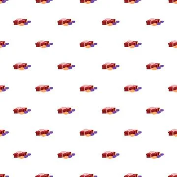 Repeating gift box pattern for celebrations and holidays Stockillustratie