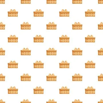 Repeating gift box pattern for celebrations and holidays 스톡 일러스트