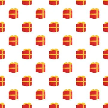 Repeating gift boxes pattern for celebration and holidays Illustrazione stock