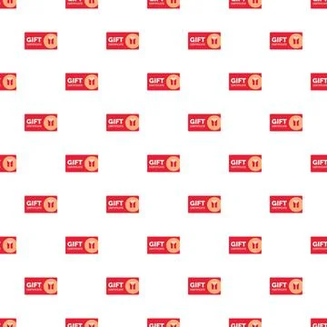 Repeating gift certificate voucher background pattern 스톡 일러스트