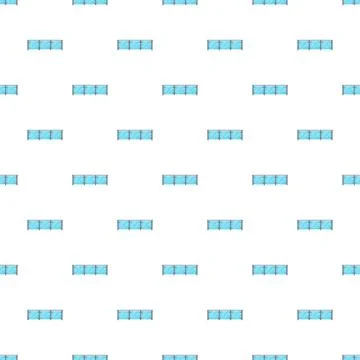 Repeating glass balcony railing pattern background Stock Illustration