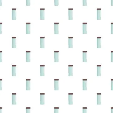 Repeating glass containers creating seamless abstract pattern Stock Illustration