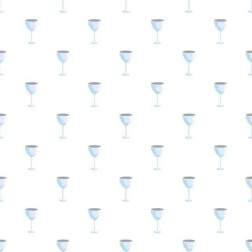 Repeating glasses creating seamless background pattern Illustrazione stock