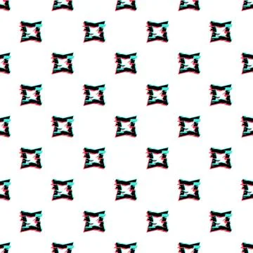 Repeating glitch pattern representing digital distortion and error 스톡 일러스트
