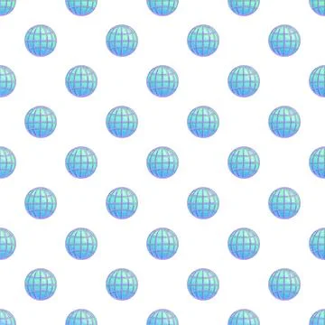 Repeating global internet connection pattern on white background Illustrazione stock