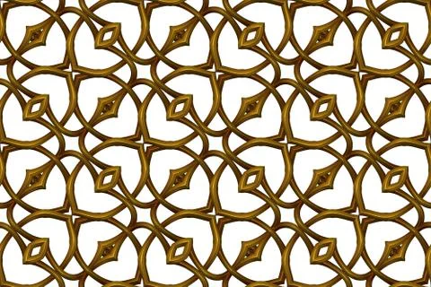 Repeating gold Celtic background Ilustração Stock