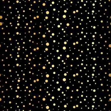 Repeating gold dotted background. Seamless pattern. 스톡 일러스트