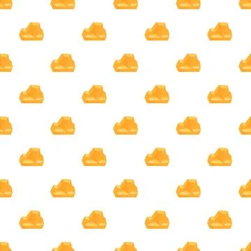 Repeating gold nugget design creating a seamless pattern Stock Illustration