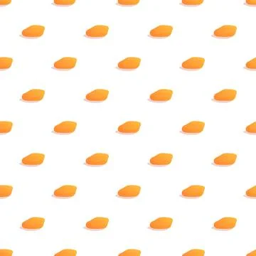 Repeating gold nuggets pattern on white background Stock-Illustration