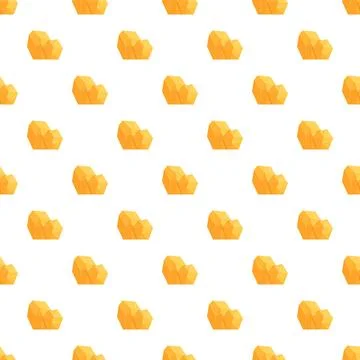 Repeating gold nuggets seamless pattern design Stock Illustration