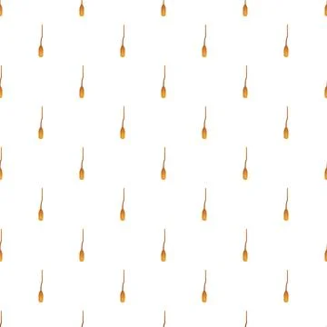 Repeating golden abstract elements creating seamless pattern background 库存插图