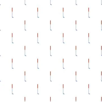 Repeating golf club putter pattern on white background Stock Illustration