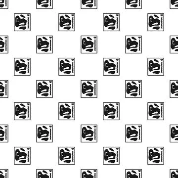 Repeating golf course hole map icon pattern Stock Illustration