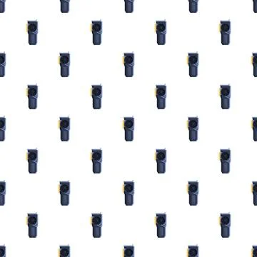 Repeating graphic microchip processor card hardware pattern Illustrazione stock