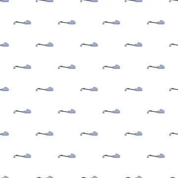 Repeating grass trimmer pattern for gardening background Stock Illustration