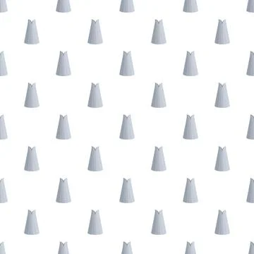 Repeating gray abstract geometric conical shapes pattern Stock Illustration