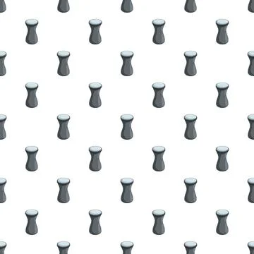Repeating gray hourglass shapes creating seamless pattern background Illustrazione stock