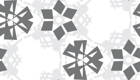 Repeating Gray Shapes Pattern Stock Illustration