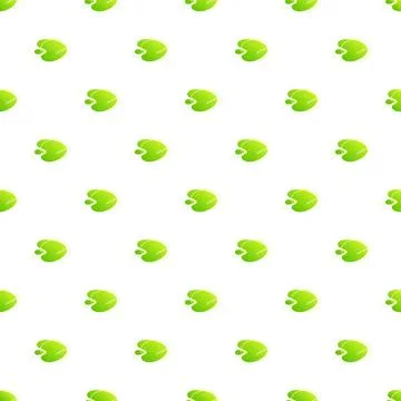 Repeating green abstract lily pad pattern design Illustrazione stock