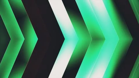Repeating green and dark gray chevrons form a vibrant pattern Illustrazione stock