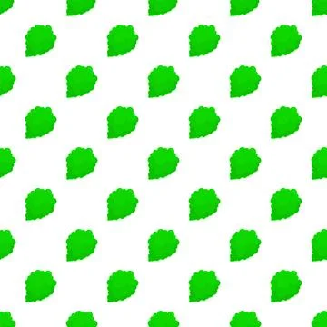 Repeating green bush elements forming a seamless pattern Stockillustratie