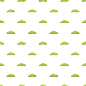 Repeating green bushes creating a seamless pattern design 스톡 일러스트