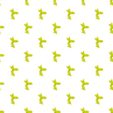 Repeating green curved arrow pointing changing direction Stock Illustration