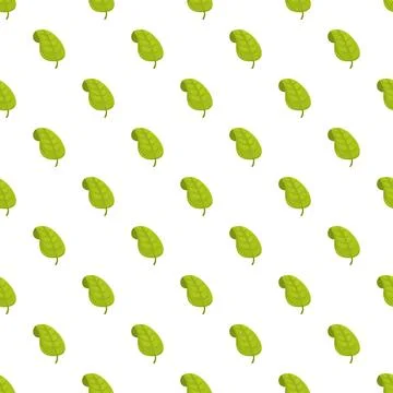 Repeating green leaf pattern representing nature and ecology Stock Illustration