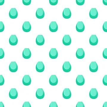 Repeating green water drops pattern background Illustrazione stock