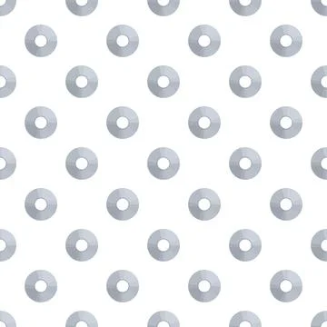 Repeating grey circular elements creating a seamless pattern Stock Illustration