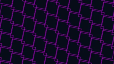 Repeating grid of blue and black diamonds creates striking pattern Stock Footage 255989466