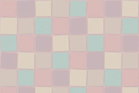 A repeating grid of pastel sticky notes in pink, blue, and white creates a .. Stock-Illustration