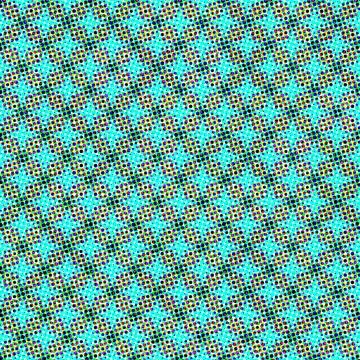 Repeating halftone dot polygon seamless pattern repeat for textile and web ba Stock Illustration