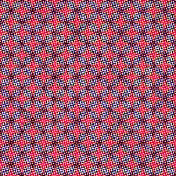Repeating halftone dot polygon seamless pattern repeat for textile and web ba Stock Illustration