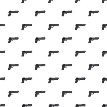 Repeating handgun pattern representing defense and security concepts 스톡 일러스트