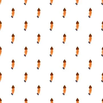 Repeating hands holding chocolate ice cream cones pattern Stock Illustration
