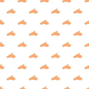 Repeating hands pattern on white background for design Stock Illustration