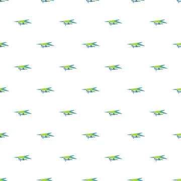 Repeating hang gliders creating seamless sport activity pattern Stock Illustration