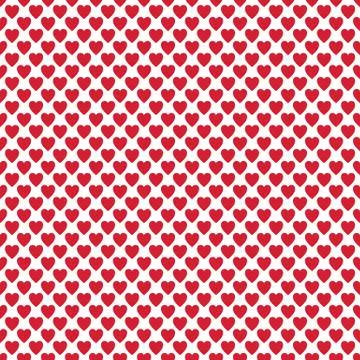 Repeating heart background pattern - vector Valentine's day design Stock Illustration