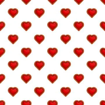 Repeating hearts pattern wallpaper for valentine's day Illustrazione stock